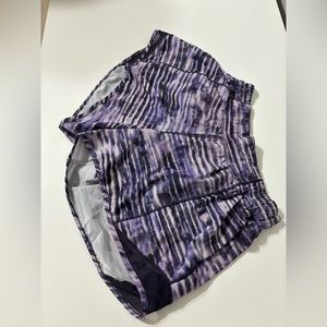 Size 4 Purple / White Lululemon shorts